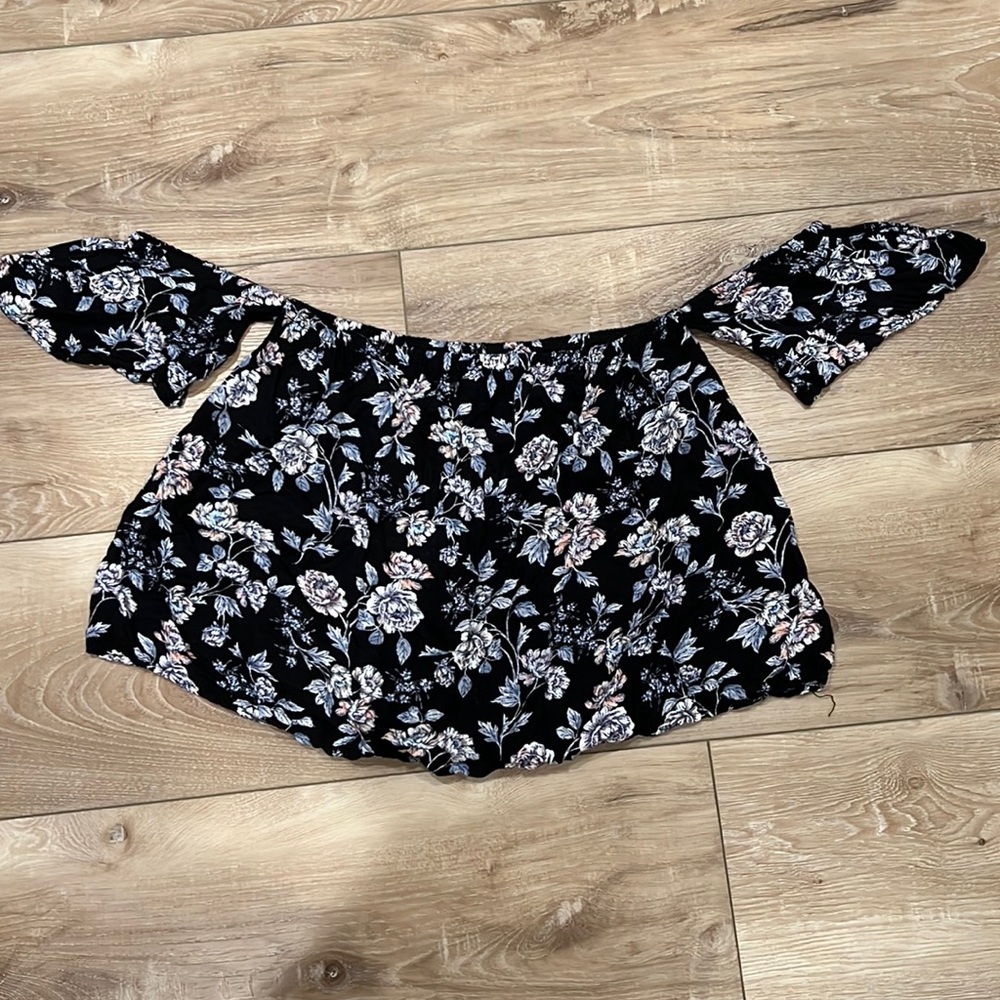 Off the shoulder crop top